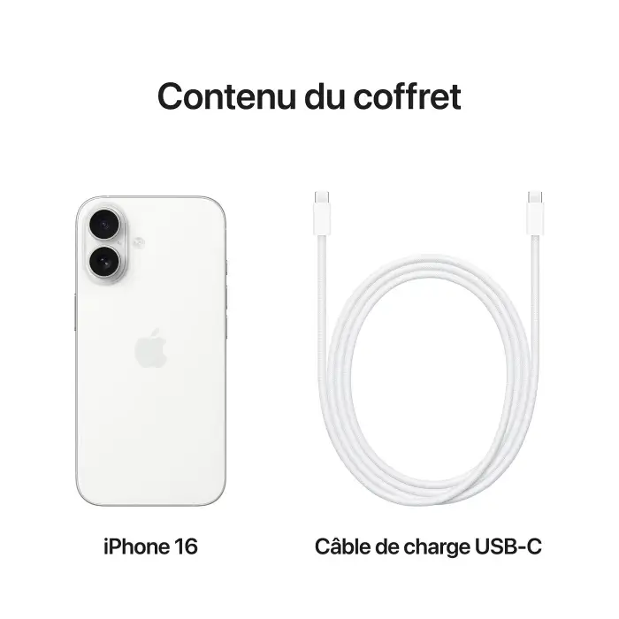 Iphone 16 avec Chargeur